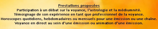Informations médias Radio