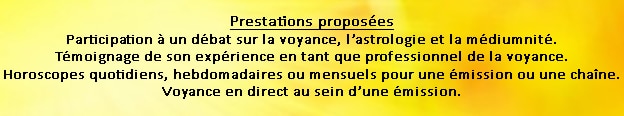 Informations médias TV